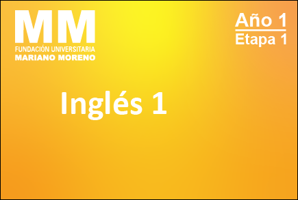 Inglés I - 1er Cuatrimestre - TSOEGSC